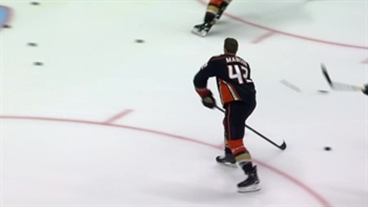 Josh Manson mic'd up prior to matchup with Islanders