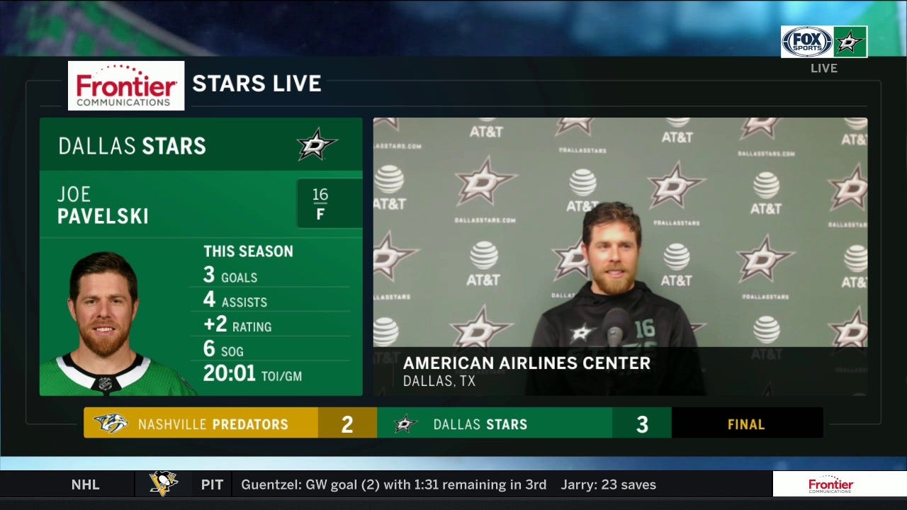 Joe Pavelski: 'It's great to see the puck move the way it has'