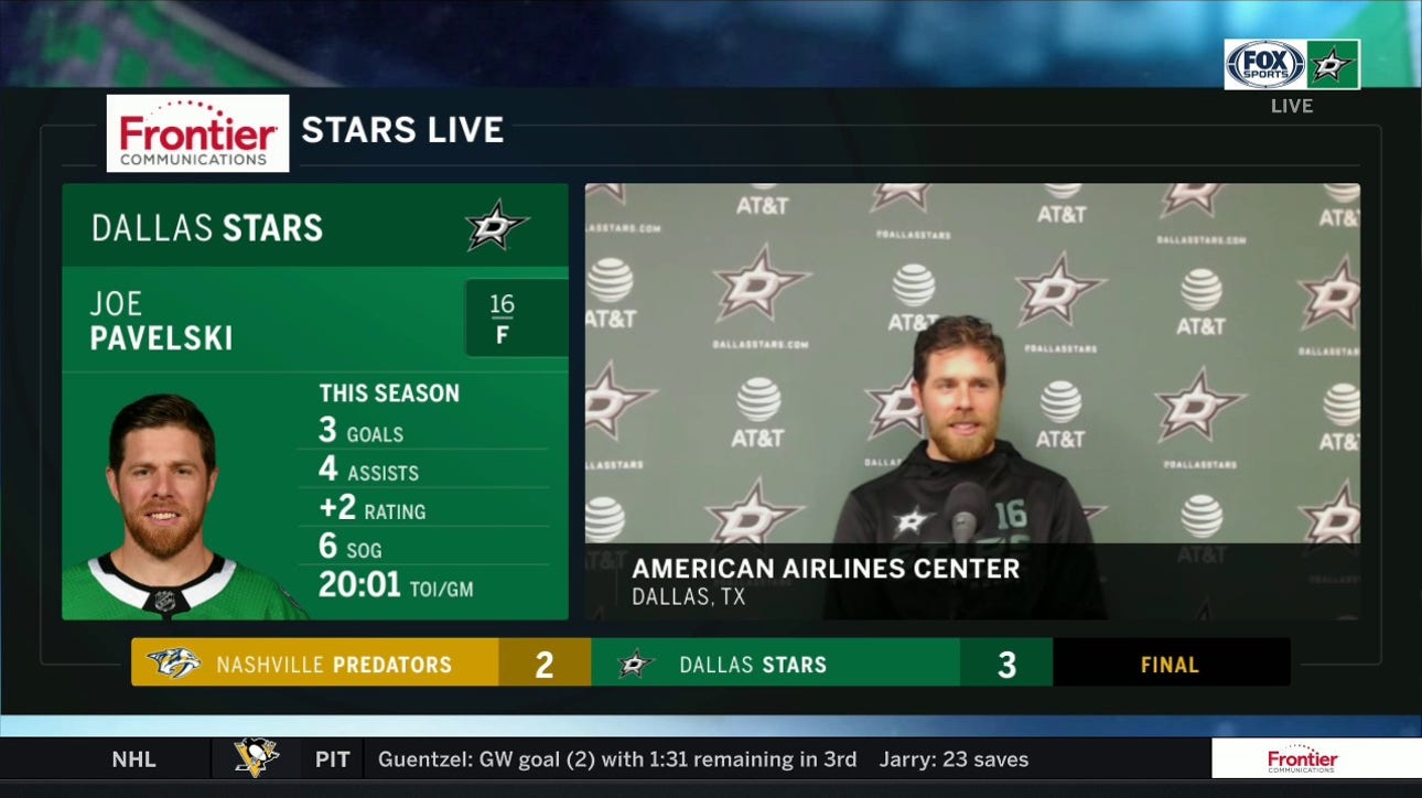 Joe Pavelski: 'It's great to see the puck move the way it has'