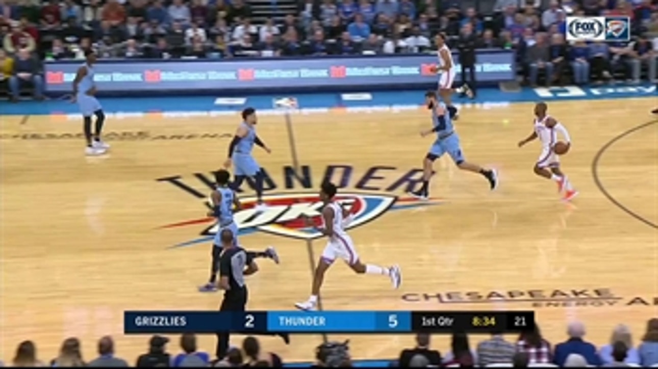 HIGHLIGHTS: Steven Adams hits Grizzlies with the Kiwi Step