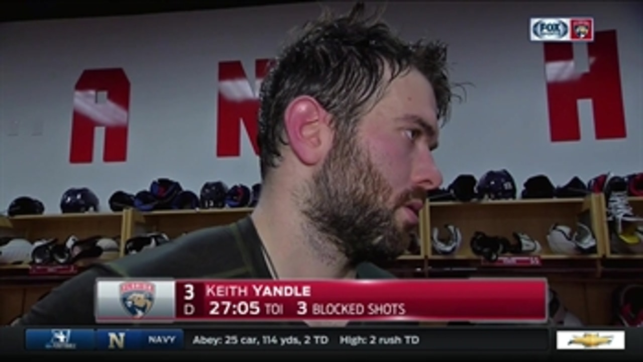 Keith Yandle on SO loss: This one is very frustrating