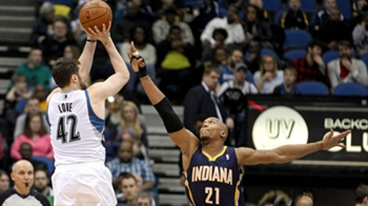 Love drops 42, Timberwolves beat Pacers