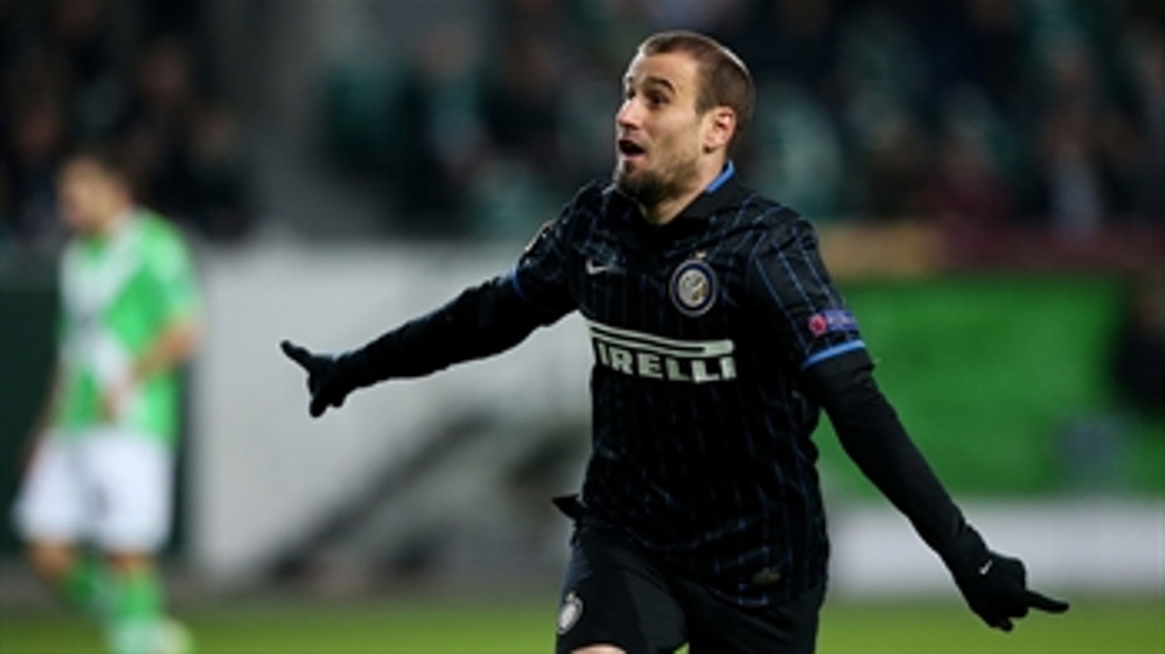 Palacio gives Inter Milan early lead against Wolfsburg