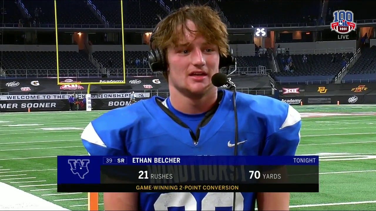 Ethan Belcher Talks Windthorst Beating Mart for the 2A Division 2 State Title