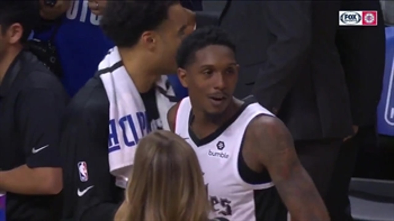 Lou Williams talks about huge 2nd half after Clippers win