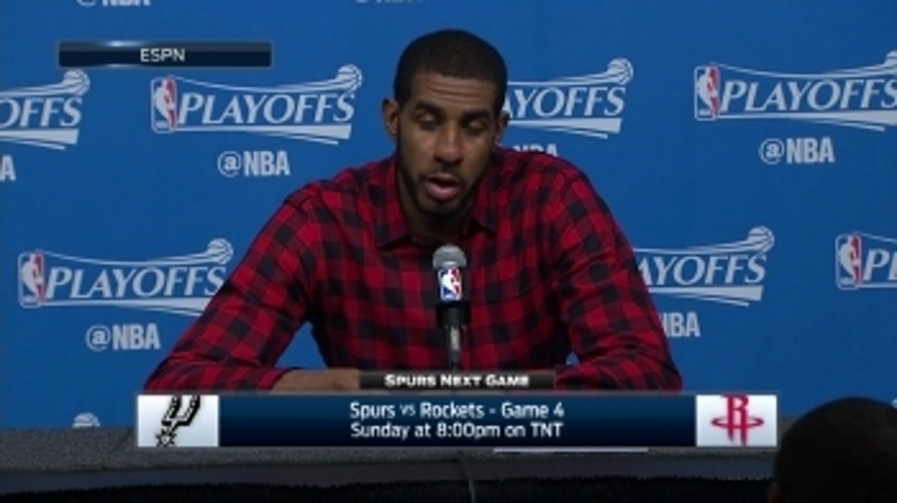Aldridge on 'seeing the shots fall early' in Game 3 win