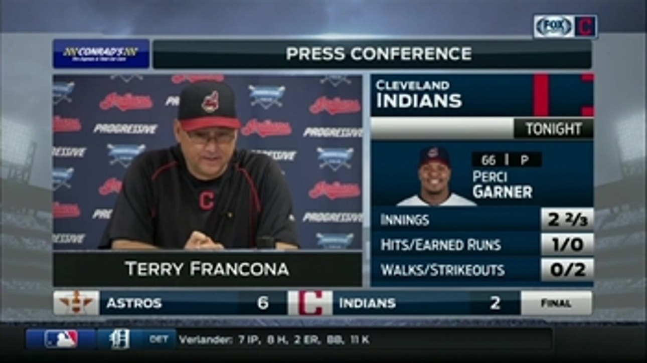 Francona on the all-bullpen approach of Monday's game