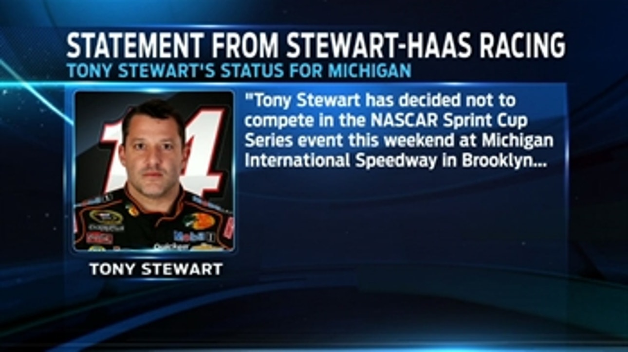 Tony Stewart to Sit Out NASCAR Sprint Cup Race at Michigan