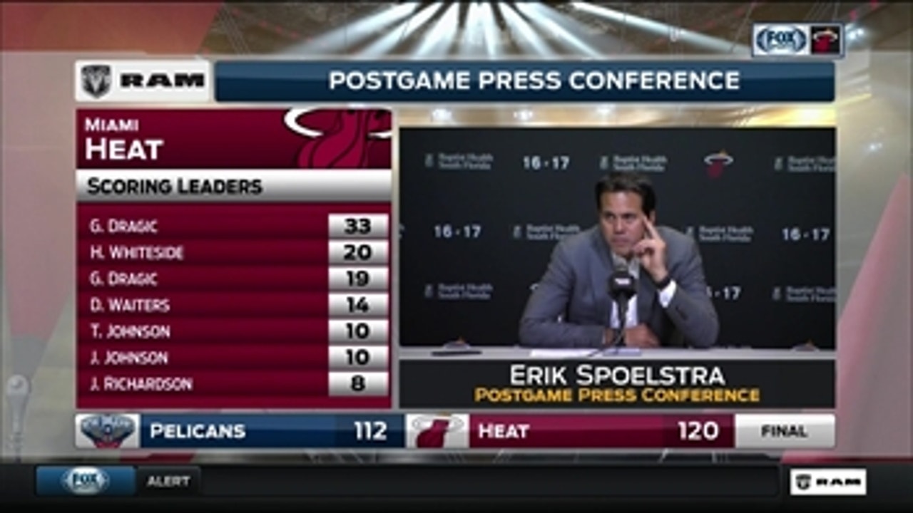 Erik Spoelstra: 'Our guys are very focused on finishing the job'