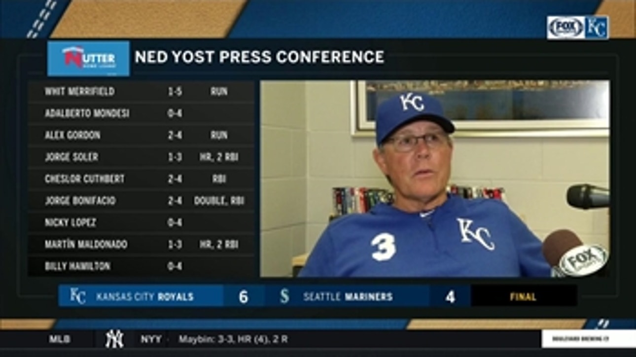 Yost: Soler's home run 'was big for our team'
