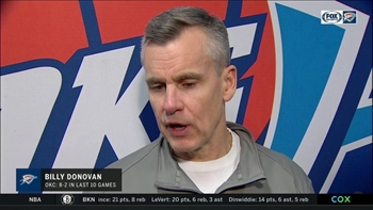 'Our guys battled and competed' - Billy Donovan ' Thunder Live