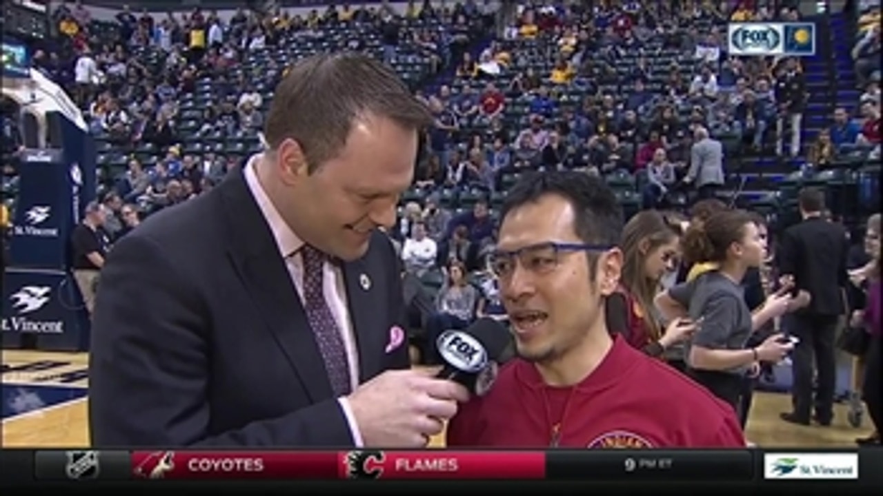 Dedicated Pacers fan travels from Tokyo to Indiana