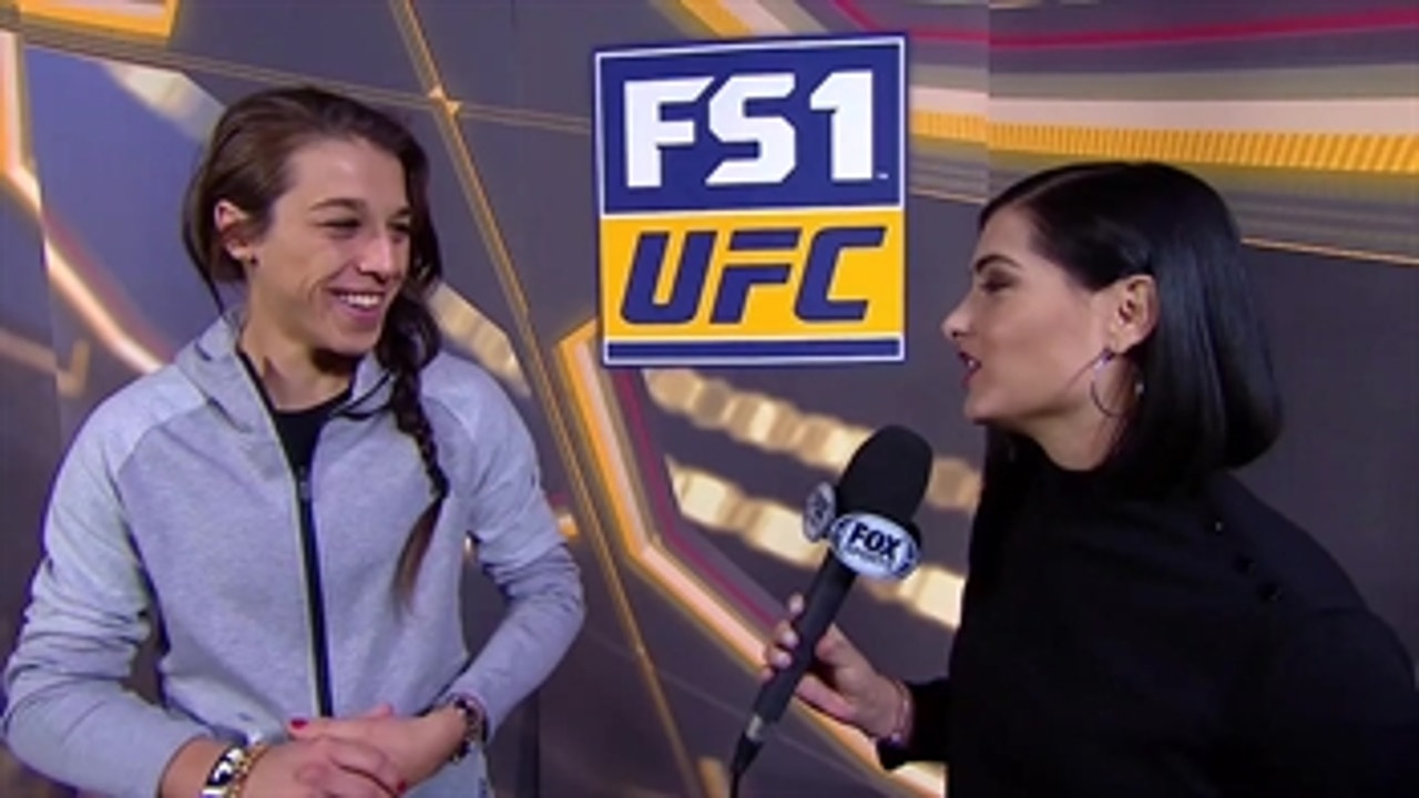Joanna Jedrzejczyk tells Megan Olivi she had no problem with her weight cut | WEIGH-INS | UFC 231