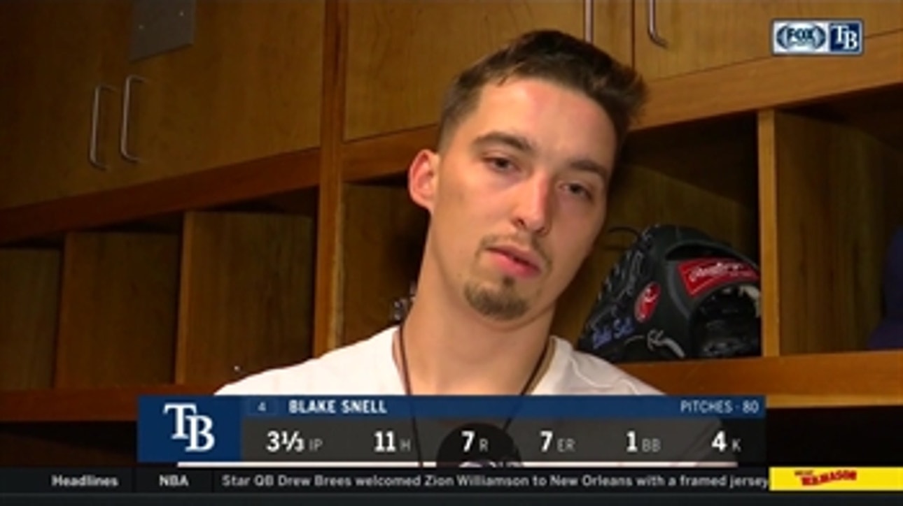 Blake Snell evaluates his start vs. Twins, Rays' 9-4 loss