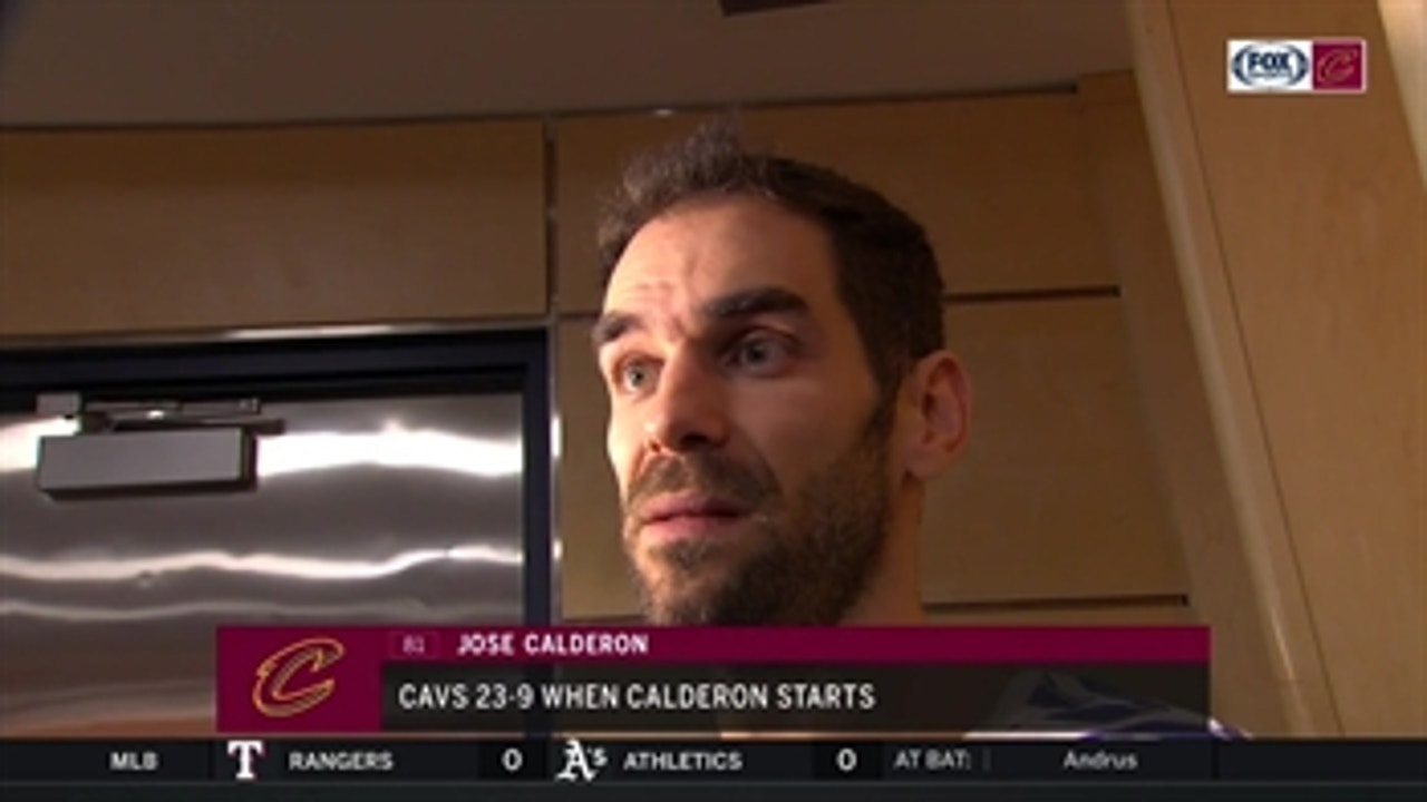 José Calderon drops in 19, fitting in with the Cavs starters