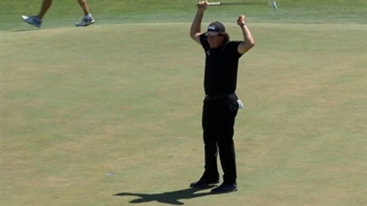 Phil Mickelson didn't win the U.S. Open, but he won the 13th hole on Sunday