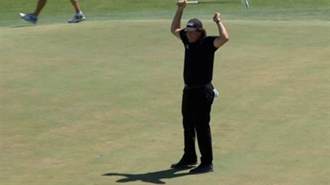 Phil Mickelson didn't win the U.S. Open, but he won the 13th hole on Sunday