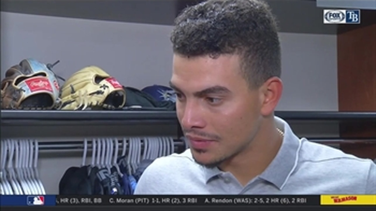 Willy Adames talks about his late-inning home run to seal win for Rays