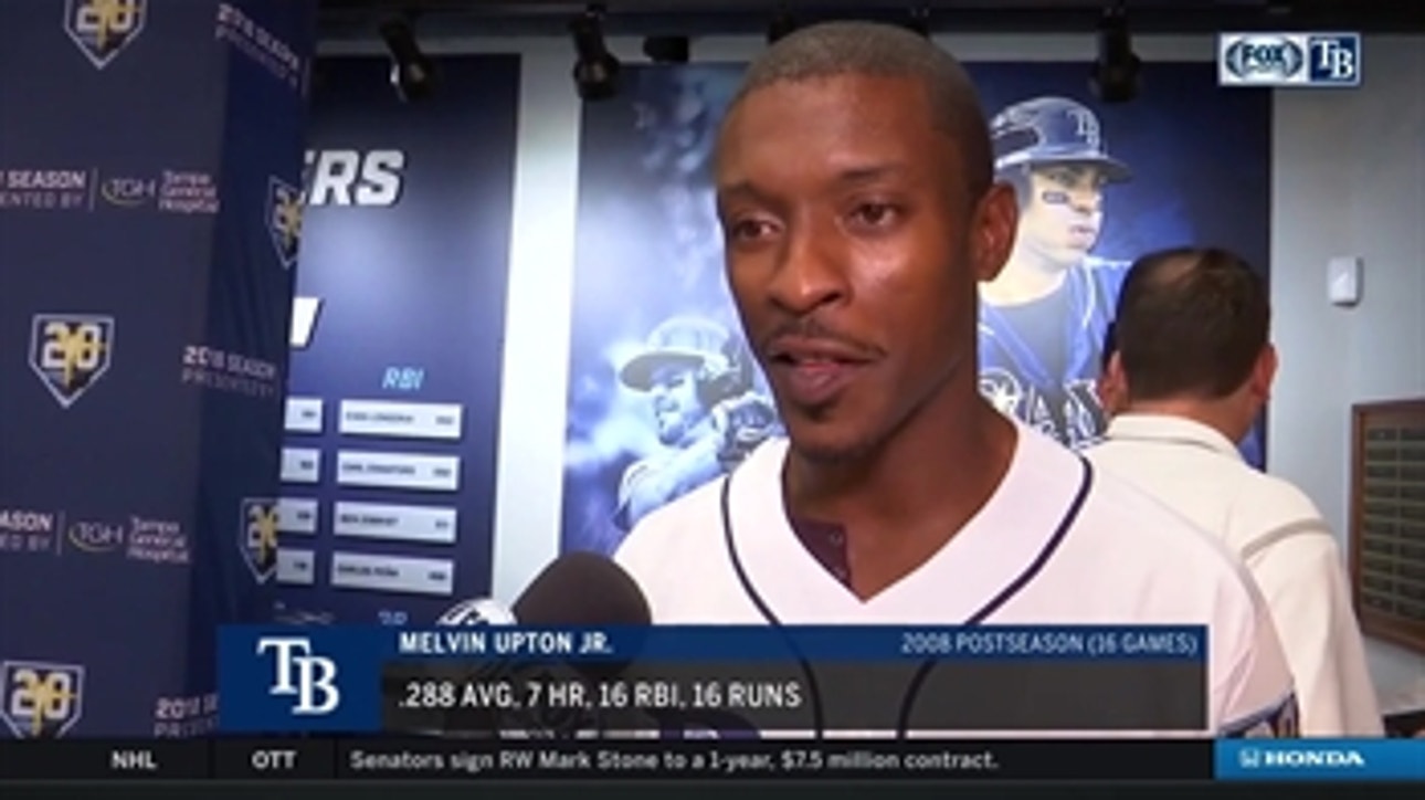 Melvin "B.J." Upton Jr. looks back on '08 season