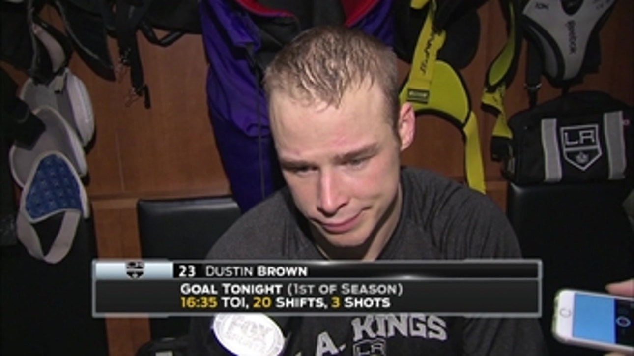 Dustin Brown postgame (11/10):  We need to have better focus