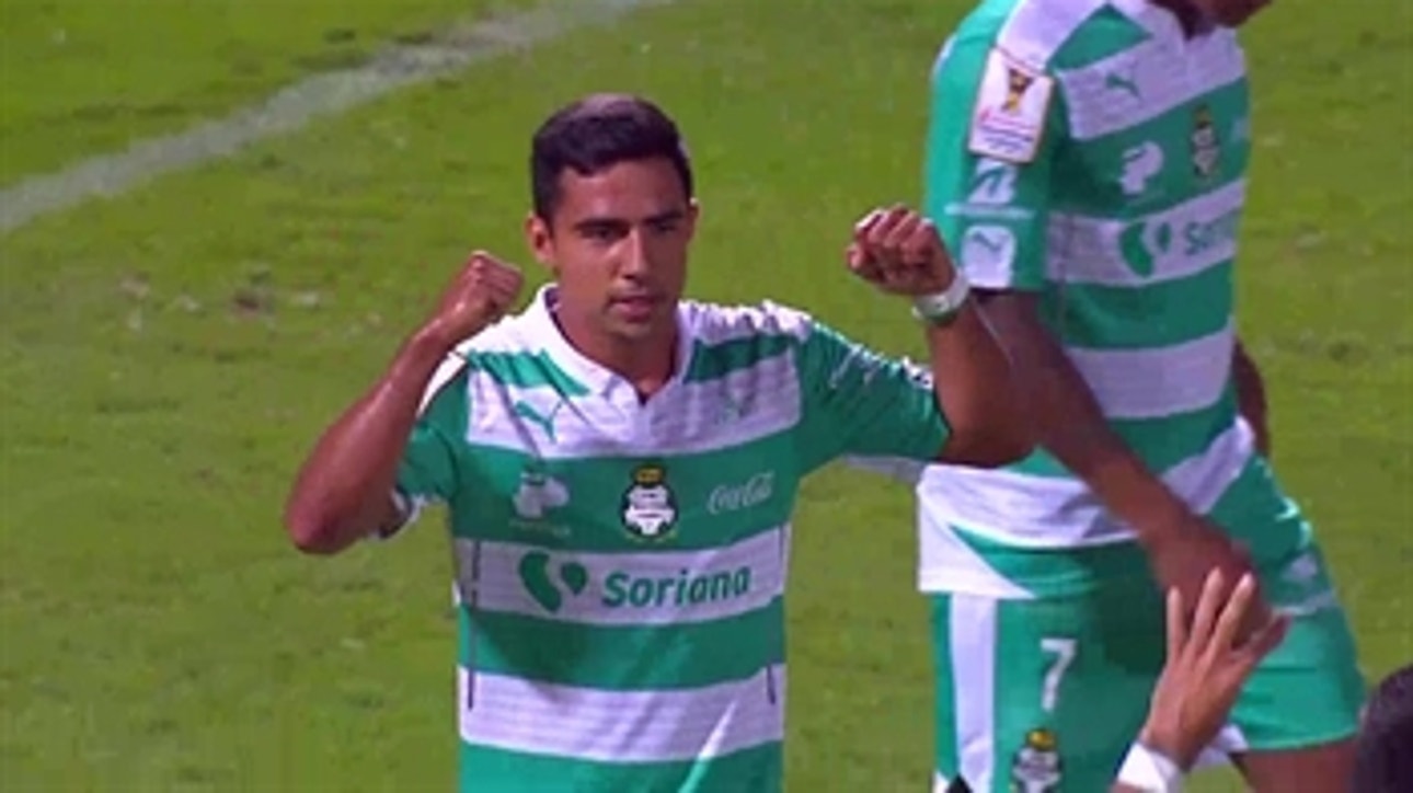 Escoboza doubles Santos lead - CONCACAF Champions League Highlights