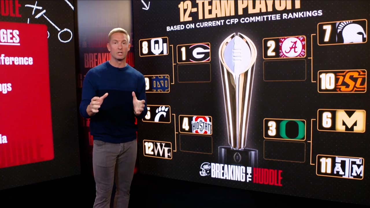 Joel Klatt on how to fix the CFP format by expanding to a 12 or 14 team model ' Breaking The Huddle