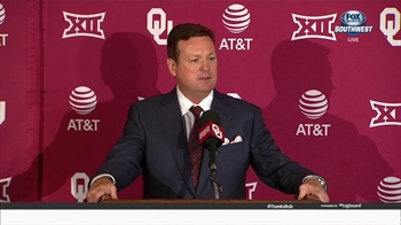 Bob Stoops: 'I'm stepping down after 18 years as the head coach of OU'