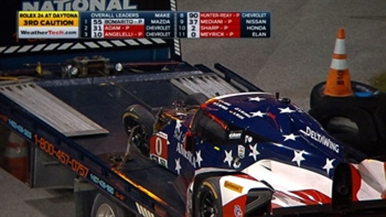 DeltaWing Crashes Out in Turn 1 - 2016 Rolex 24 at Daytona