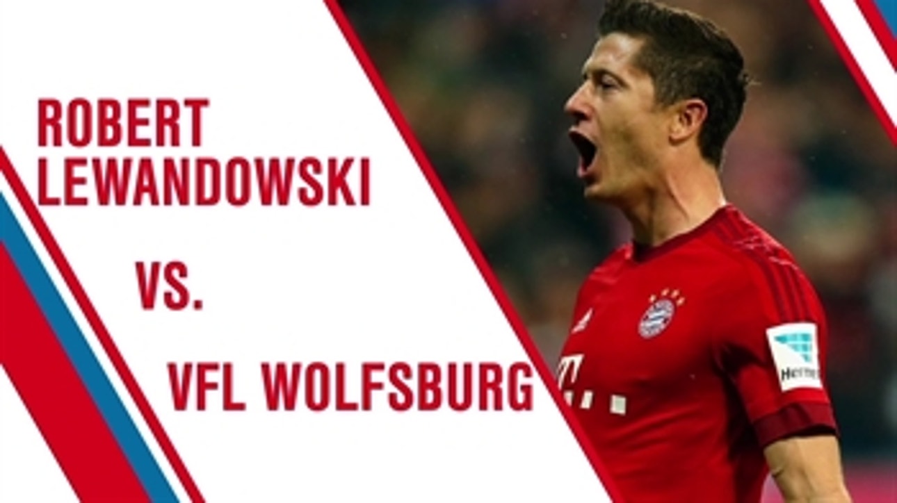 Robert Lewandowski vs. Wolfsburg: Best of All Touches - 2015-16 Bundesliga Highlights