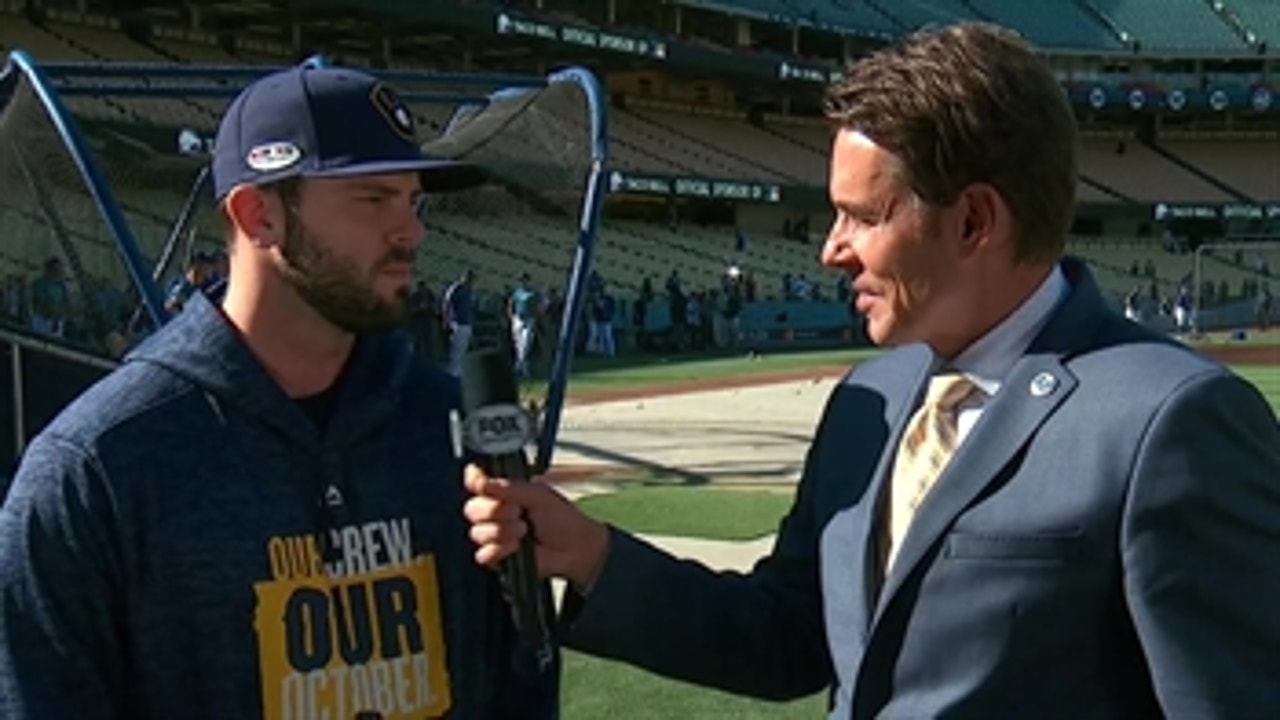 Mike Moustakas talks about his approach on facing Rich Hill in Game 4 of NLCS