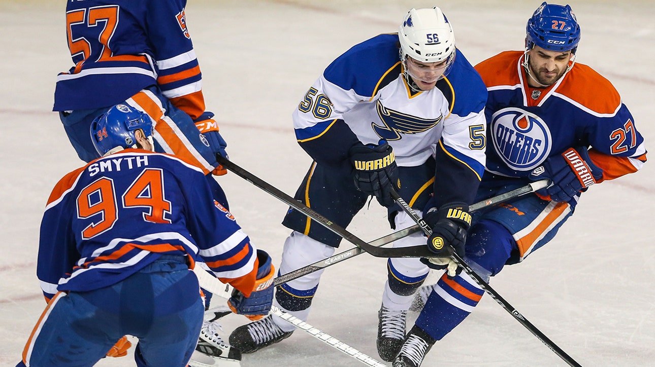 Blues rout Oilers 6-0