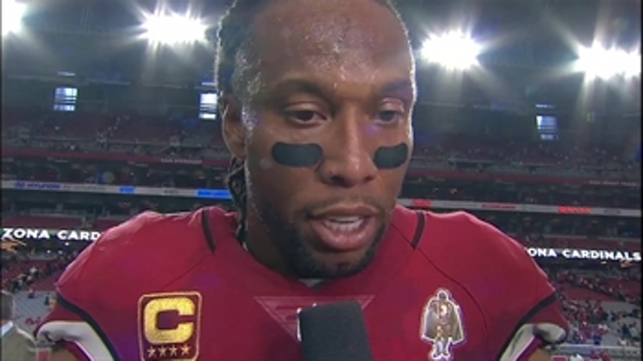 Larry Fitzgerald reflects on the Cardinals' come-from-behind victory over the 49ers