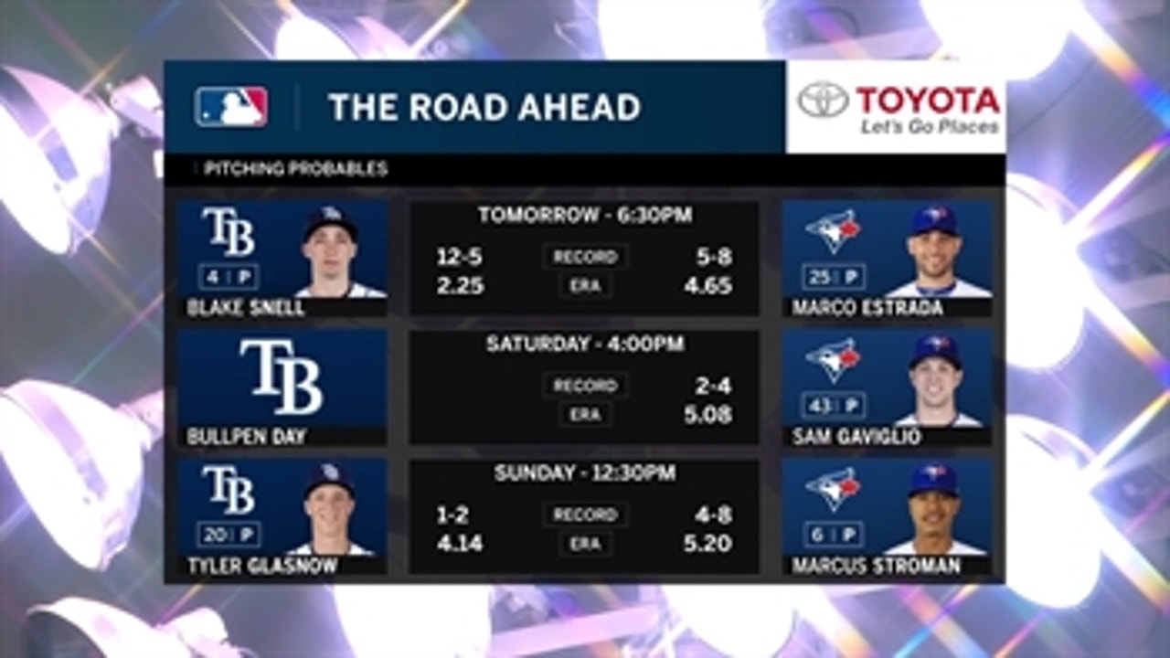 Blake Snell kicks things off for Rays in 1st trip to Toronto this season
