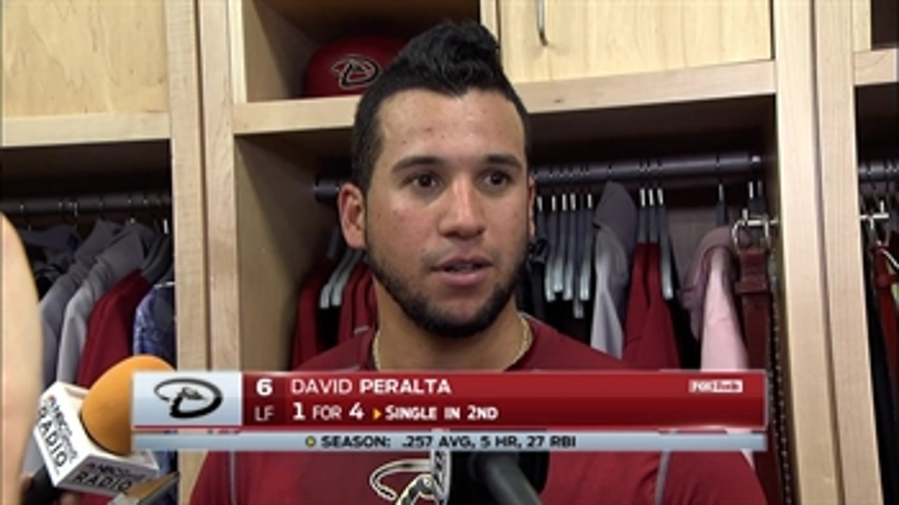 Peralta on his outfield defense