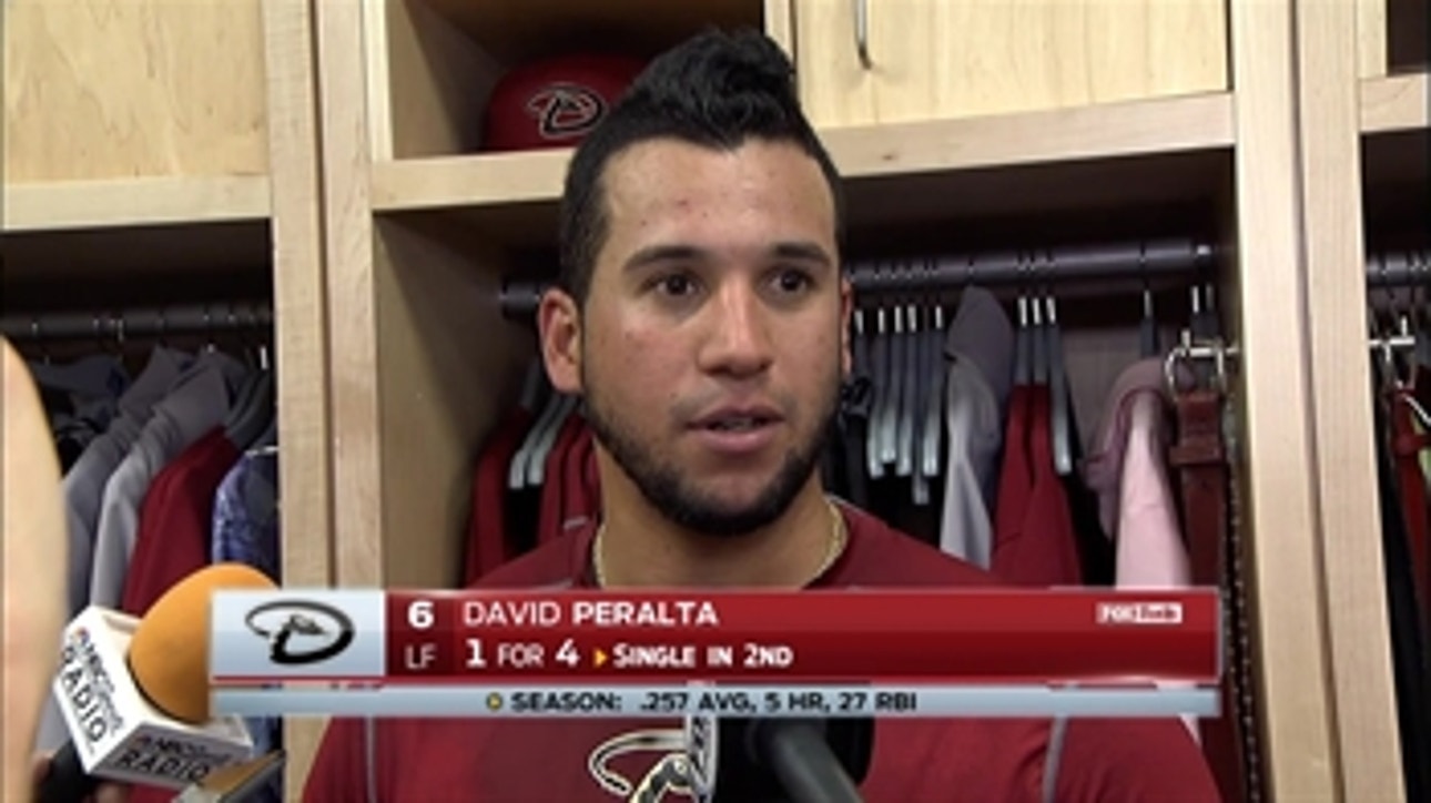 Peralta on his outfield defense