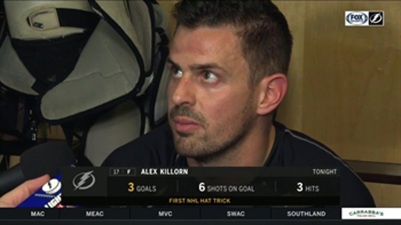 Alex Killorn breaks down his 1st-career hat trick, hard-nosed Lightning win