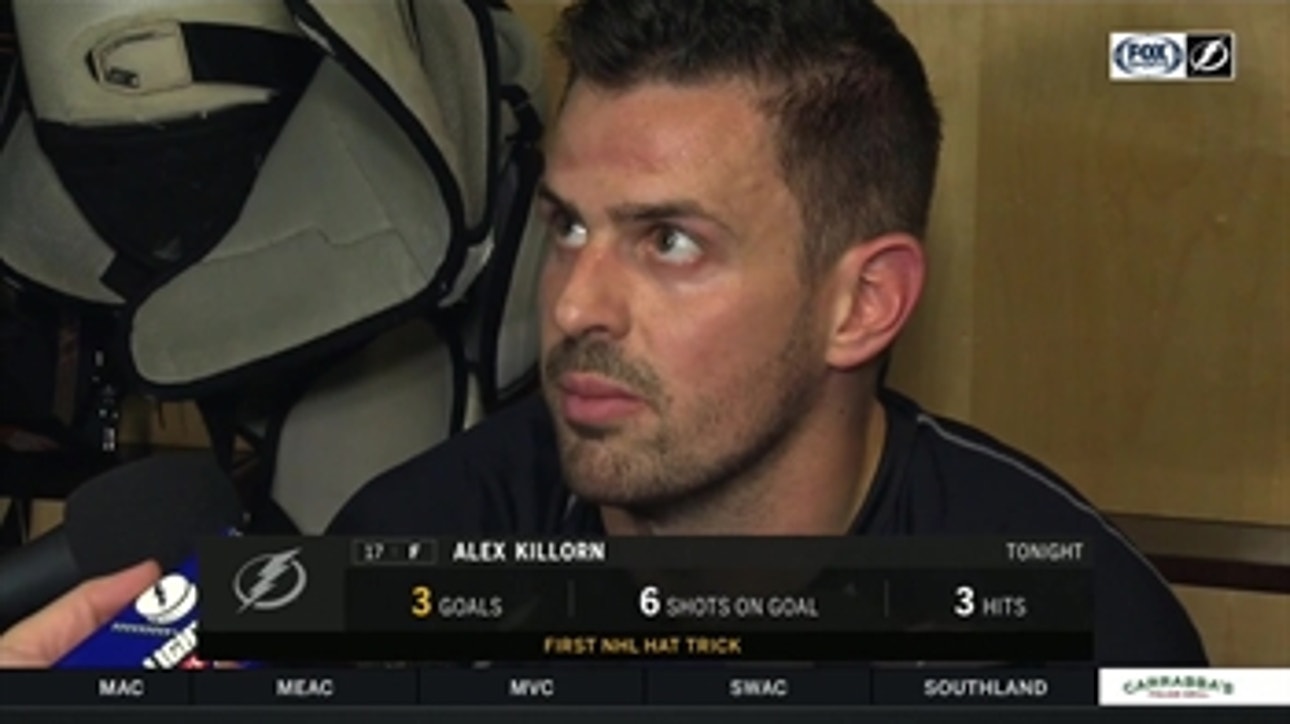 Alex Killorn breaks down his 1st-career hat trick, hard-nosed Lightning win