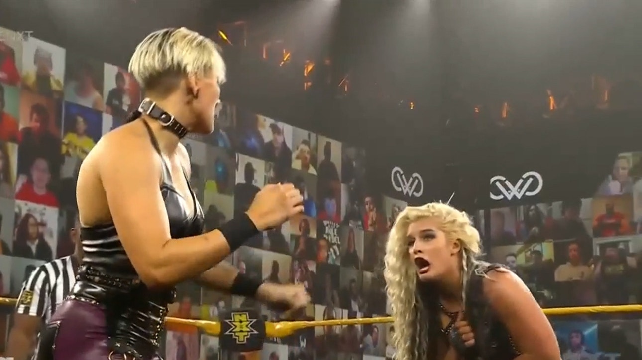 Rhea Ripley battles rival Toni Storm