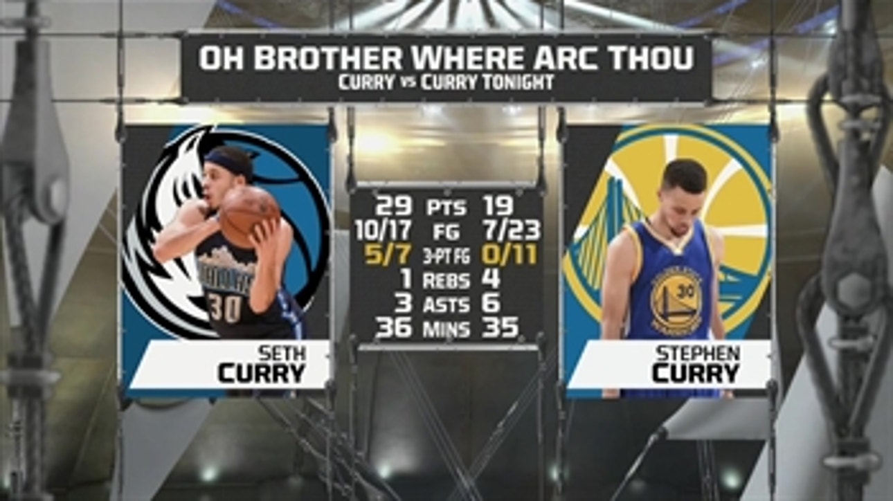 Seth Curry has better night than big brother Steph