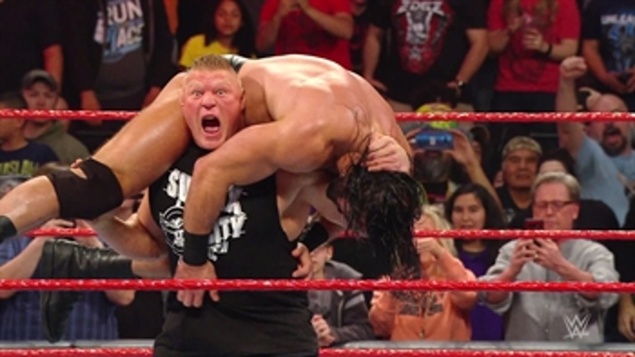 WWE Champion Brock Lesnar vs. Drew McIntye - WrestleMania airs April 4 & 5