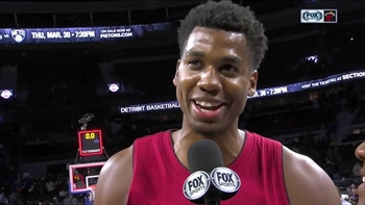 Hassan Whiteside on game-winner: I had to go with my one good hand