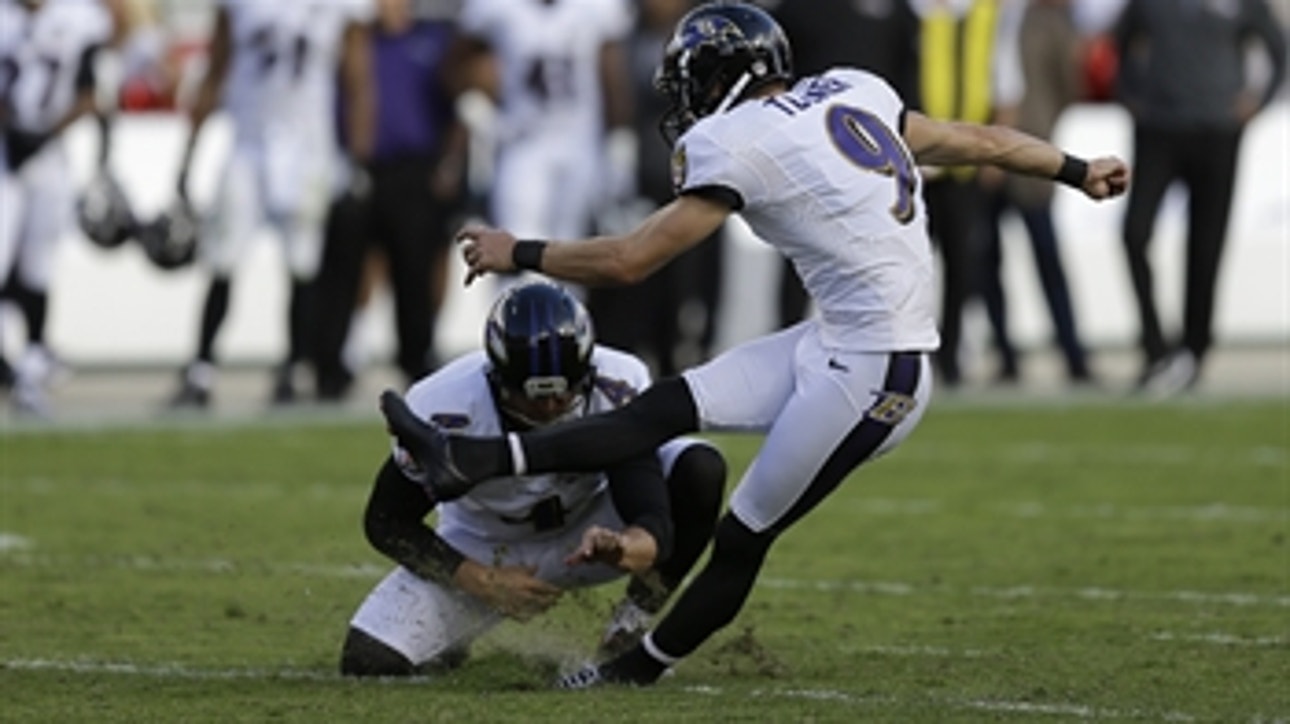Ravens kicker was attacked by turf monster