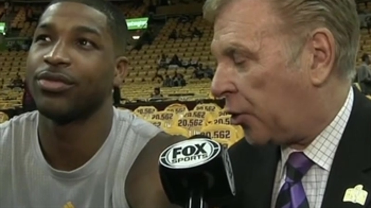 Tristan Thompson on facing hometown team in ECF
