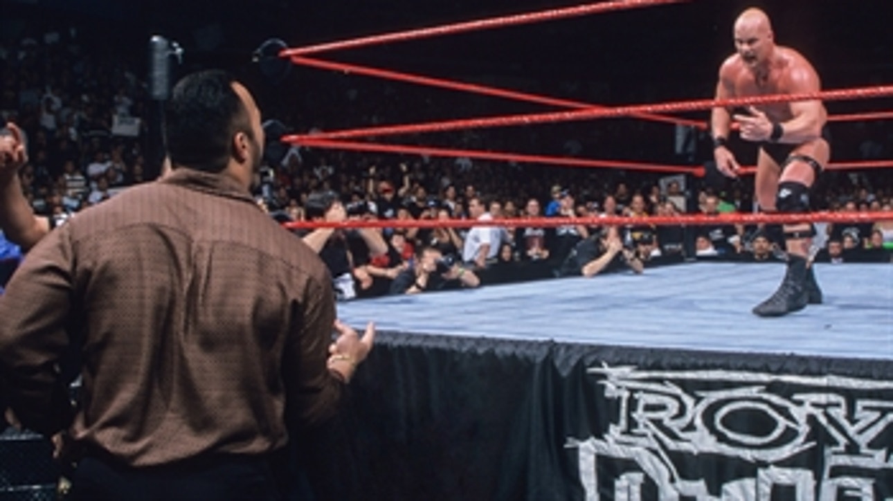 "Stone Cold" Steve Austin and Mr. McMahon clash in the 1999 Royal Rumble Match
