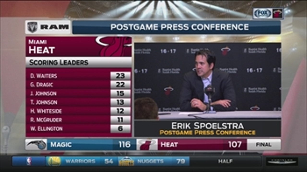 Erik Spoelstra says Heat got away from defensive identity
