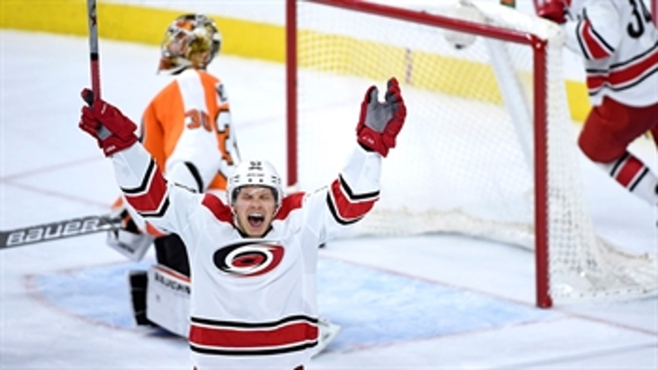 Skinner has another hat trick, but Hurricanes fall in OT