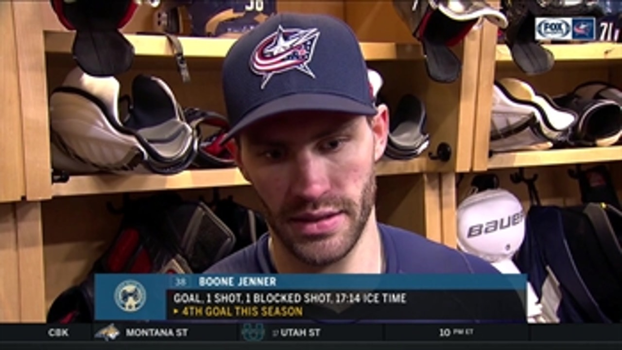 Boone Jenner on Blue Jackets' offensive struggles: 'We gotta stick with it'