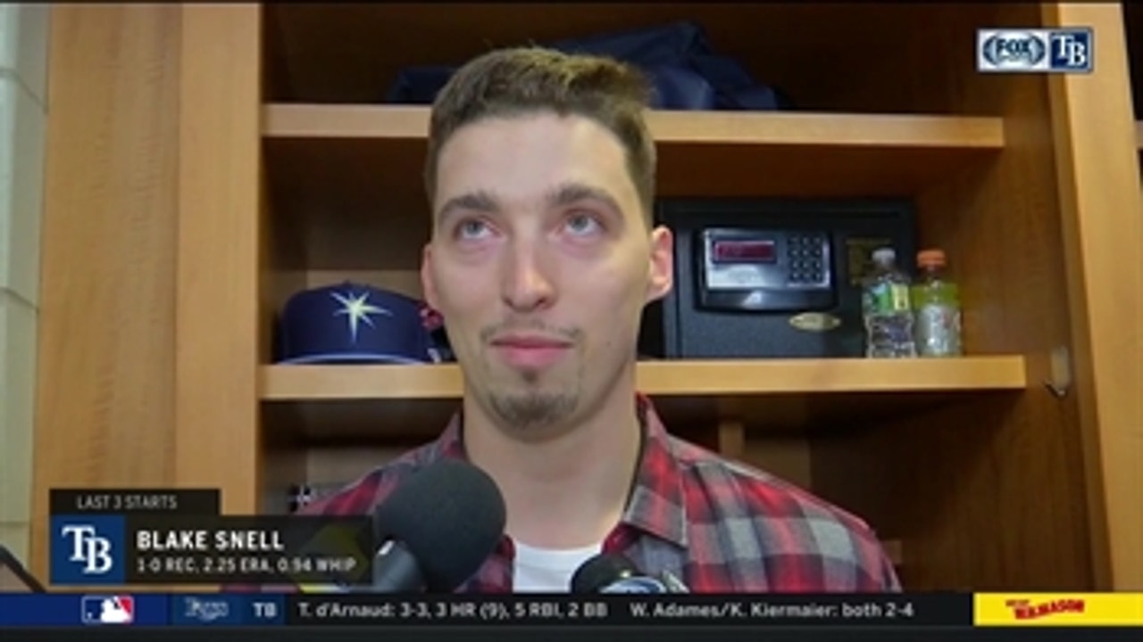 Blake Snell: 'It's a great way to start, but we know we still have three tough games to go'