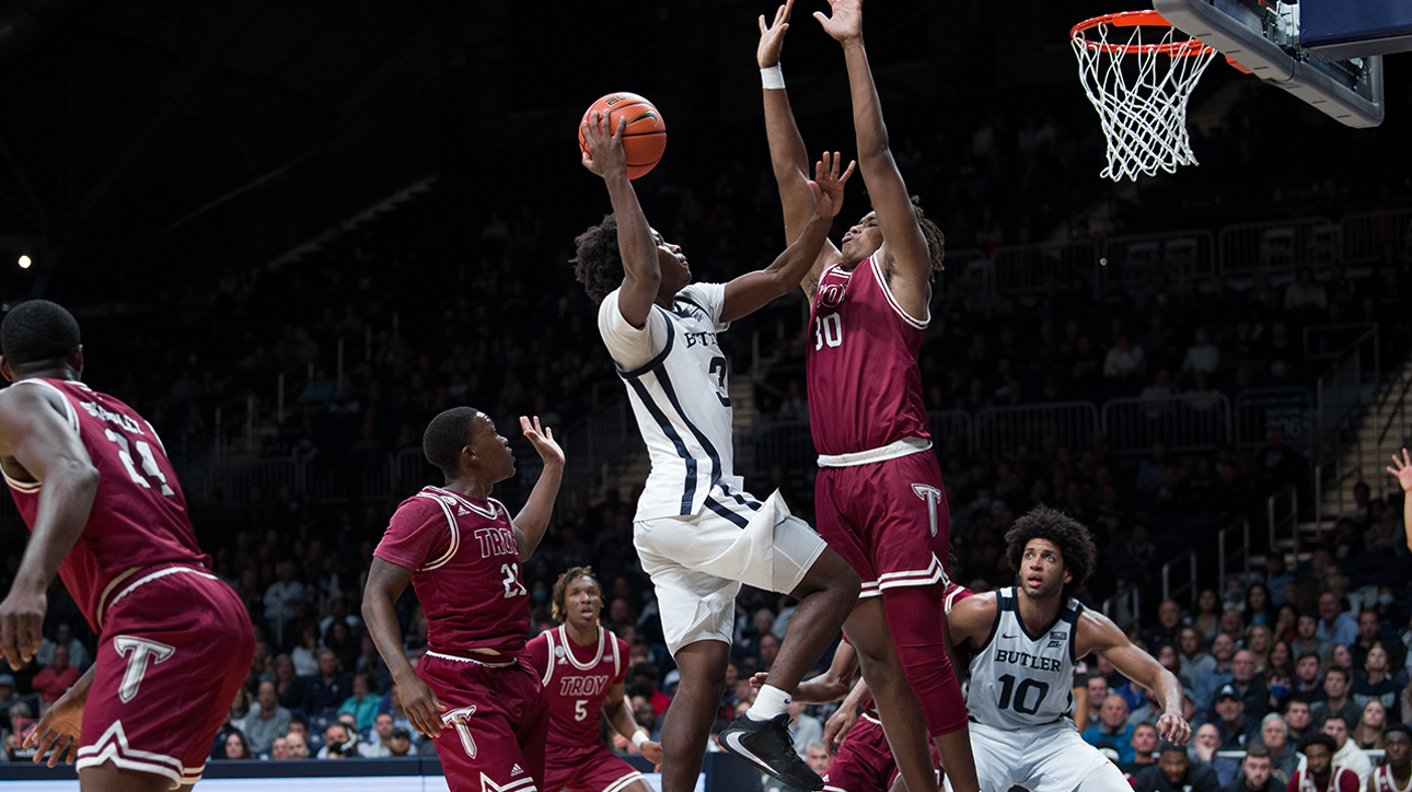 Chuck Harris drops 23 points as Butler defeats Troy 70-59