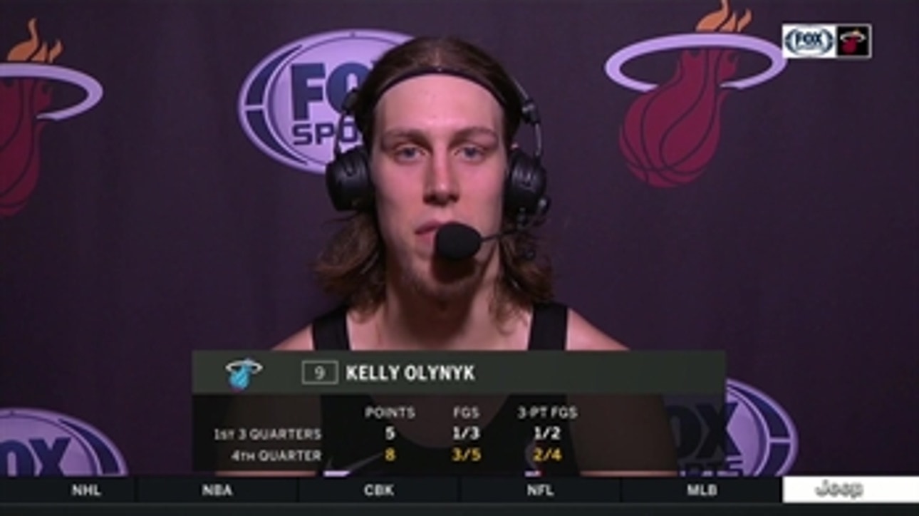 Kelly Olynyk on getting back into win column, his impact down the stretch